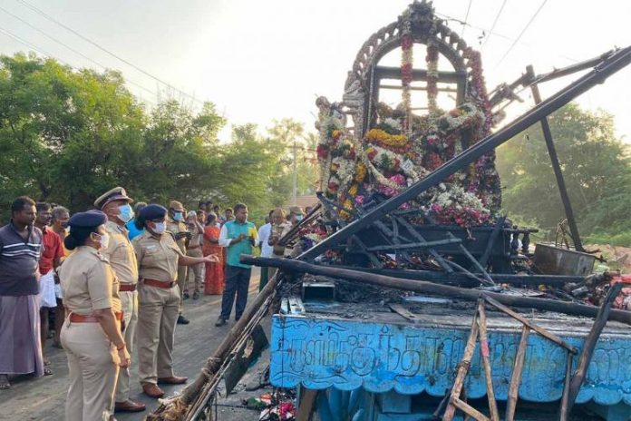 11 People Died due to electrocution during temple procession in Thanjavuri