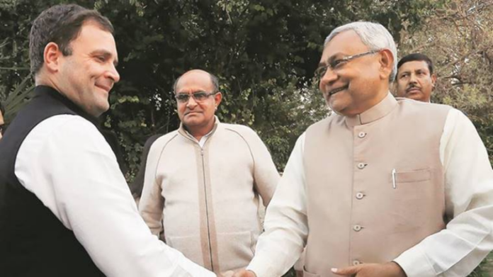 Nitish Meets Rahul Gandhi