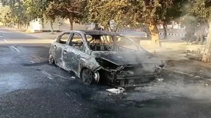 Greater Noida Car Fire