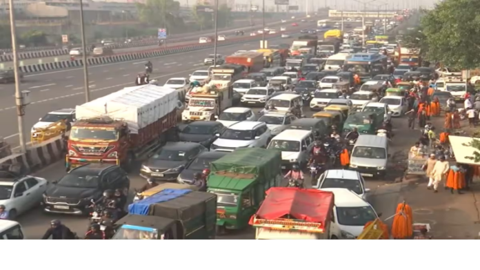 Delhi Traffic on Diwali